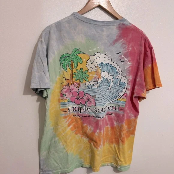 Simply Southern Pastel Tie-Dye Tee - Picture 4 of 4